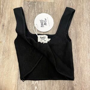 Princess Polly Twist Front Knit Crop Top